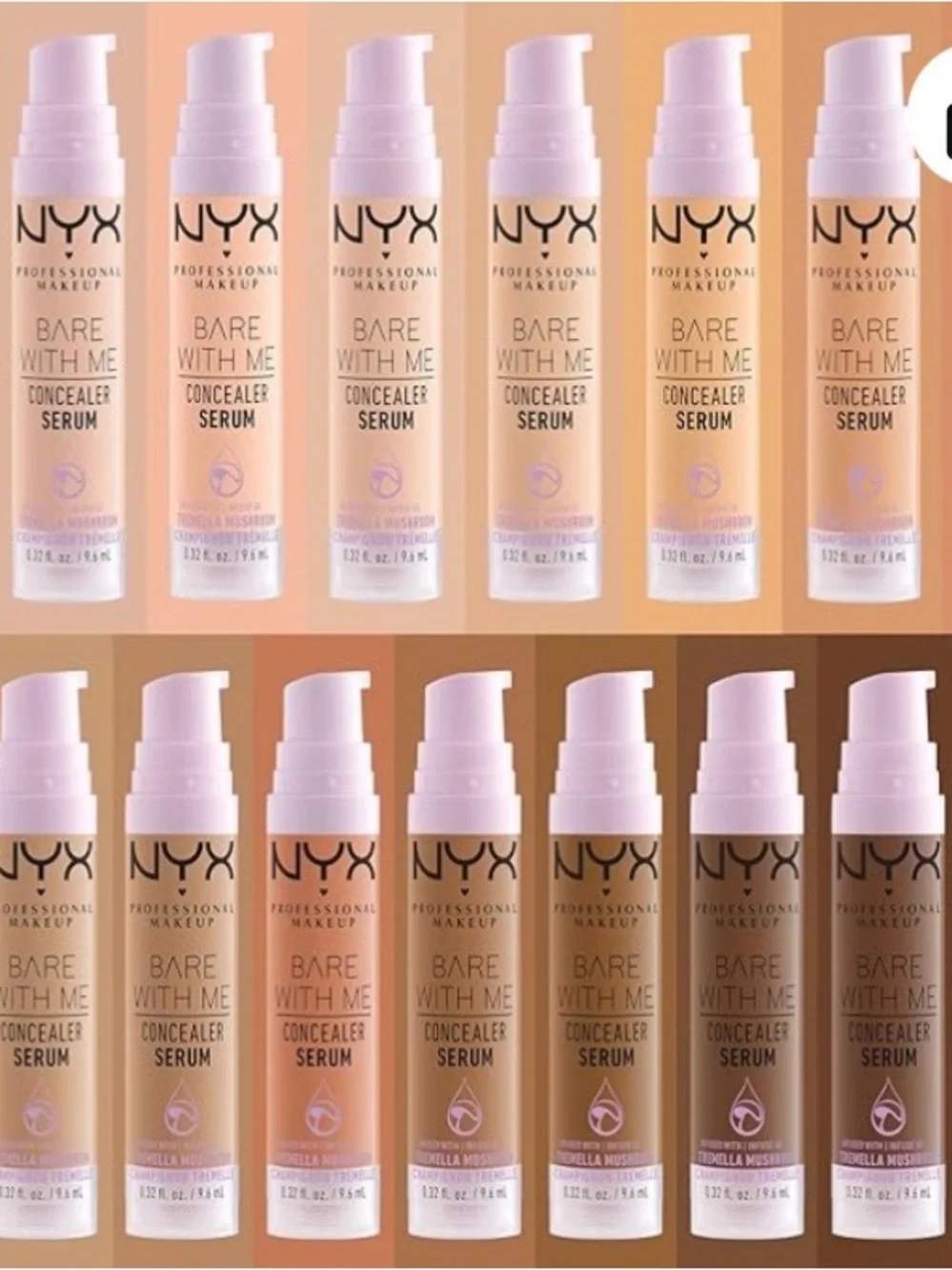 Buy one get one 50% off NYX Bare With Me Concealer Serum